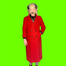 Load image into Gallery viewer, Cherry Red Pea Coat
