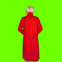 Load image into Gallery viewer, Cherry Red Pea Coat