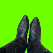Load image into Gallery viewer, Perfect Black Cowboy Boots
