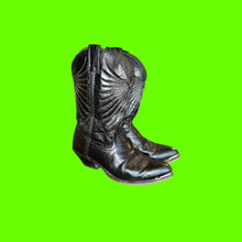 Load image into Gallery viewer, Black Cowboy boots
