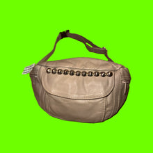 Load image into Gallery viewer, Tan Fanny Pack with One Row of Studs
