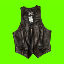 Load image into Gallery viewer, Black Leather Vest
