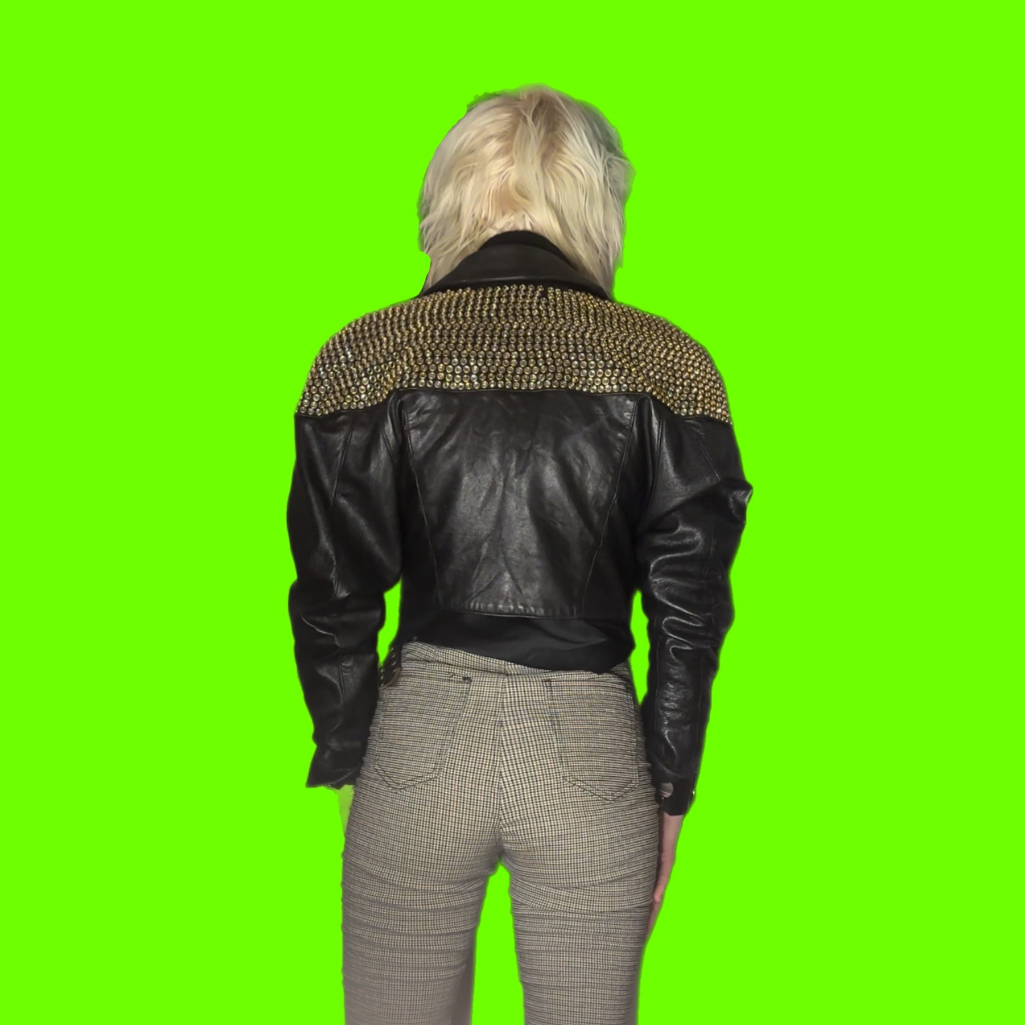 LA-ROXX ライダースジャケット L.A ROXX Leather Jacket – Looking Sideways Vintage LLC