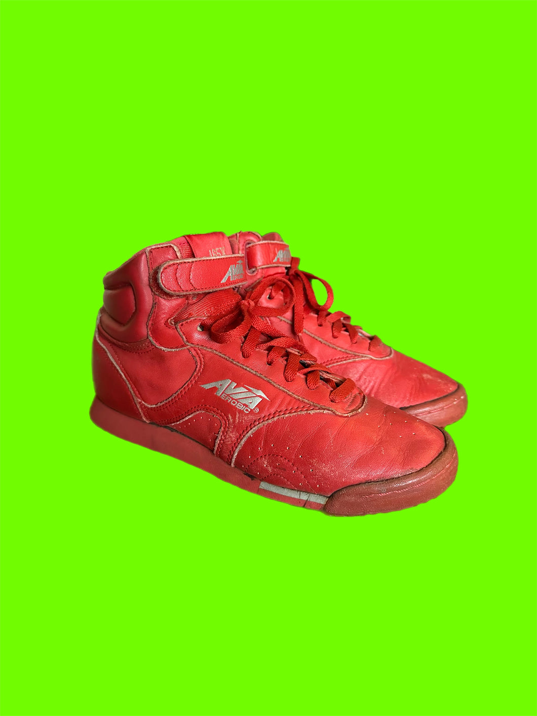Vintage 80s red Avia high tops